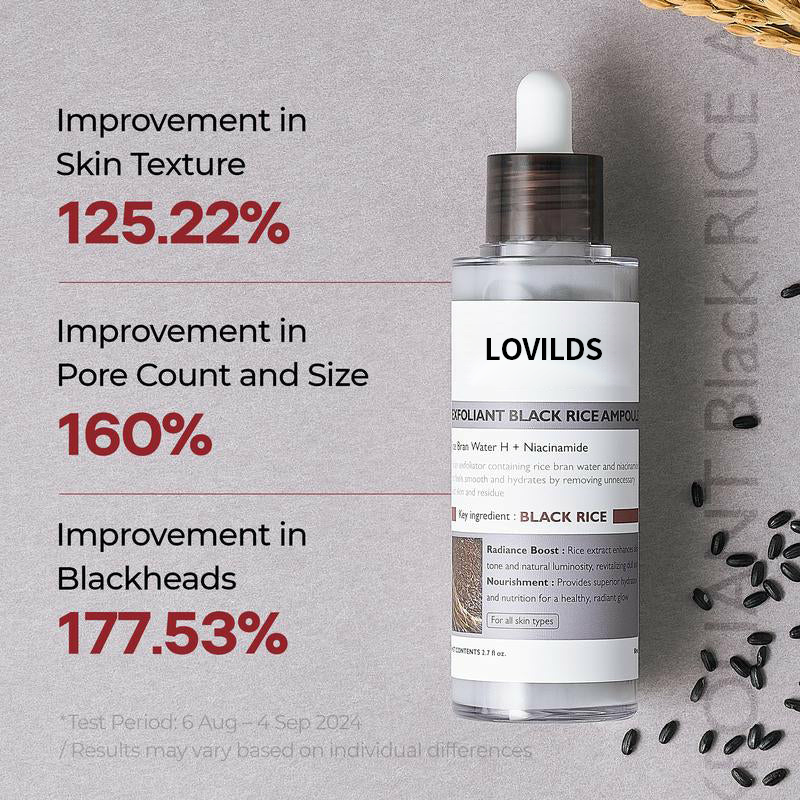 Final 3 Hours: 60%OFF🔥 LOVILDS™ Glow RiceAmpoule Duo -Serums for BrighteningExfoliating, and Moisturizing