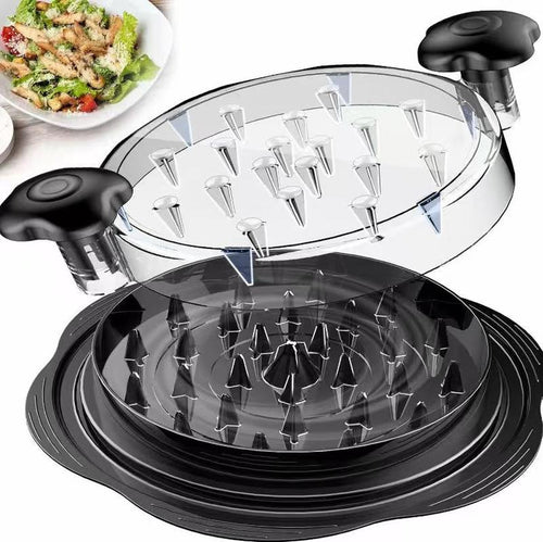Chicken Shredder, 2025 Pro Chicken Breast Shredder Tool Twist Large, Visible Meat Shredder Machine with Widened Anti Slip Mat Fix, Suitable for Tocas, Buffalo Chicken Dip, Dishwasher Washable