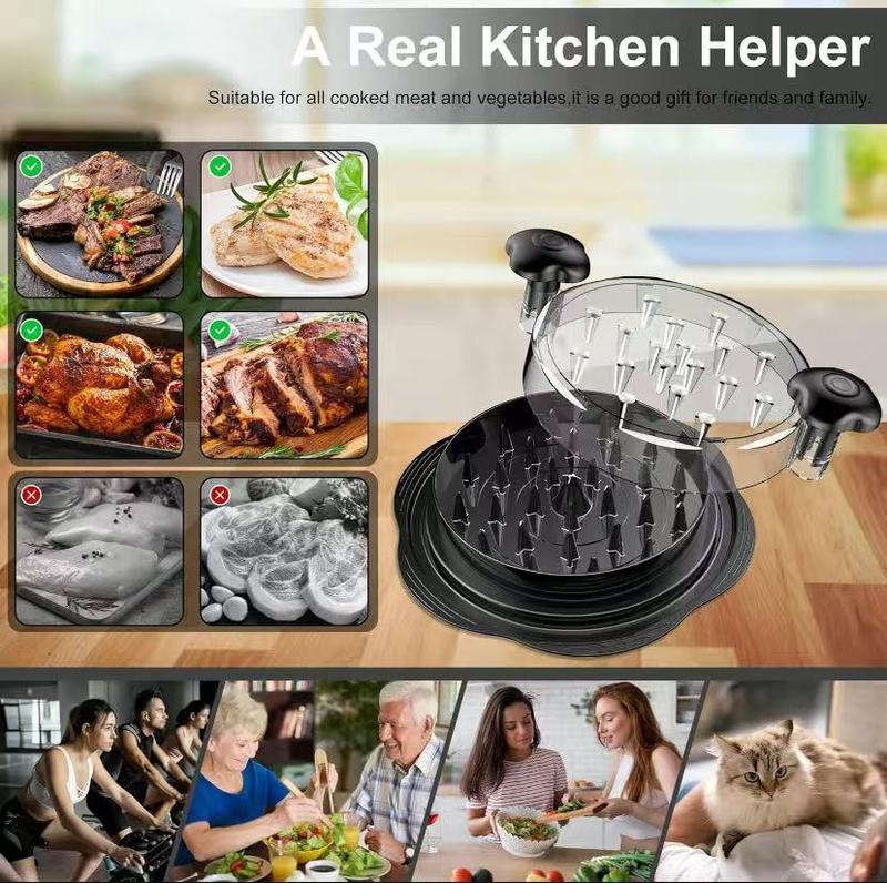 Chicken Shredder, 2025 Pro Chicken Breast Shredder Tool Twist Large, Visible Meat Shredder Machine with Widened Anti Slip Mat Fix, Suitable for Tocas, Buffalo Chicken Dip, Dishwasher Washable