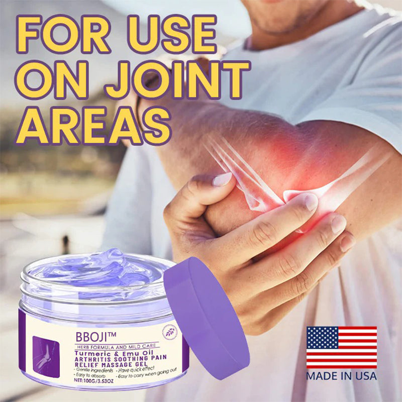BBOJI™ Turmeric & Emu Oil Arthritis Soothing Pain Relief Massage Gel👨⚕️American Orthopaedics (AAOS) Approved👨⚕️