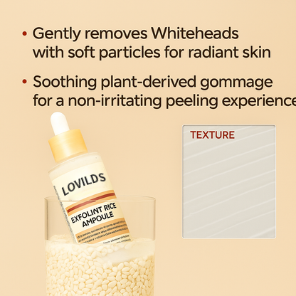Final 3 Hours: 60%OFF🔥 LOVILDS™ Glow RiceAmpoule Duo -Serums for BrighteningExfoliating, and Moisturizing