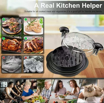 Chicken Shredder, 2025 Pro Chicken Breast Shredder Tool Twist Large, Visible Meat Shredder Machine with Widened Anti Slip Mat Fix, Suitable for Tocas, Buffalo Chicken Dip, Dishwasher Washable