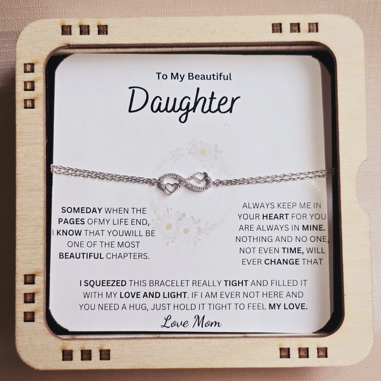 (Almost Sold Out) Always Keep Me In Your Heart - Bracelet For Daughter